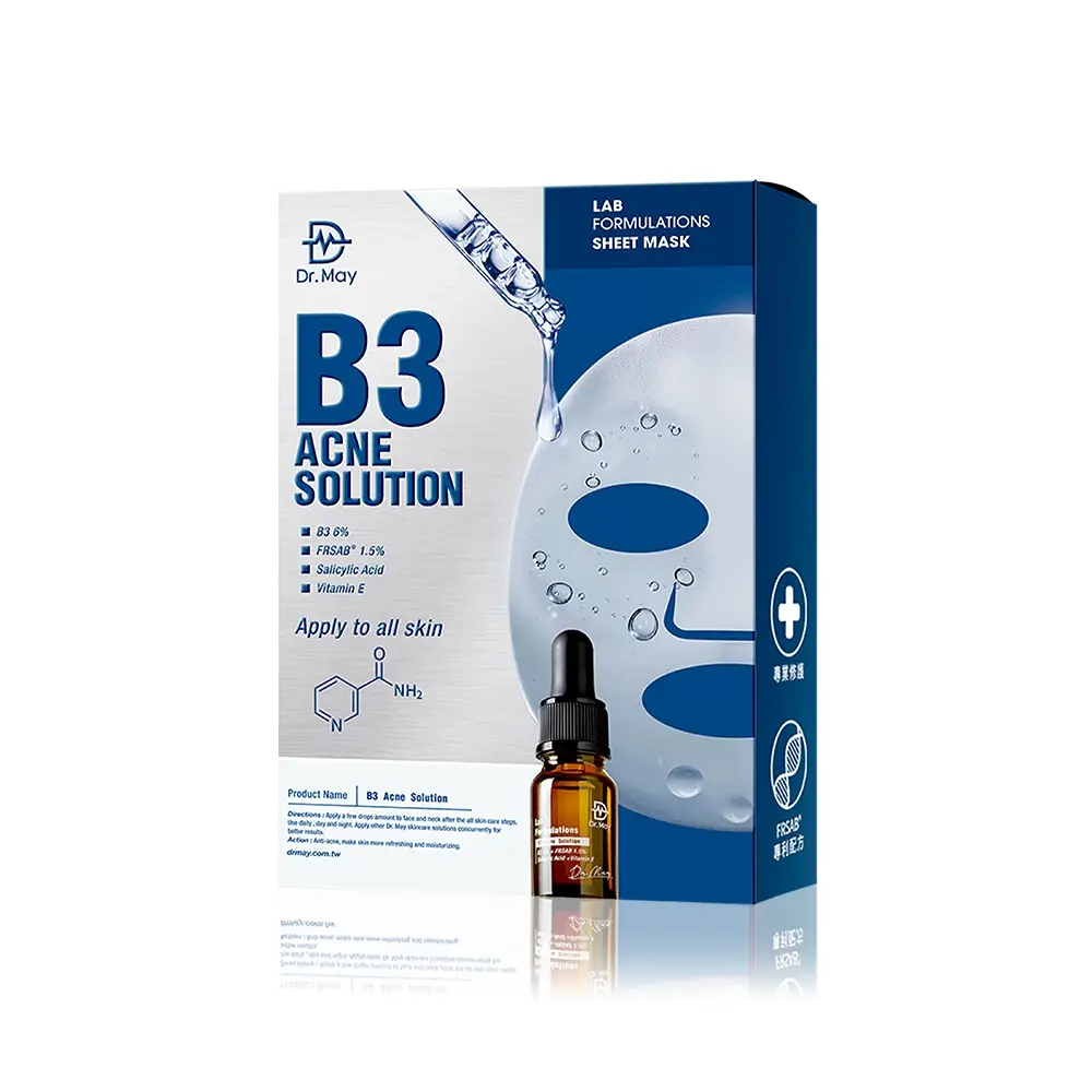 【Dr. May 美博士】專業B3淨膚面膜4入/盒